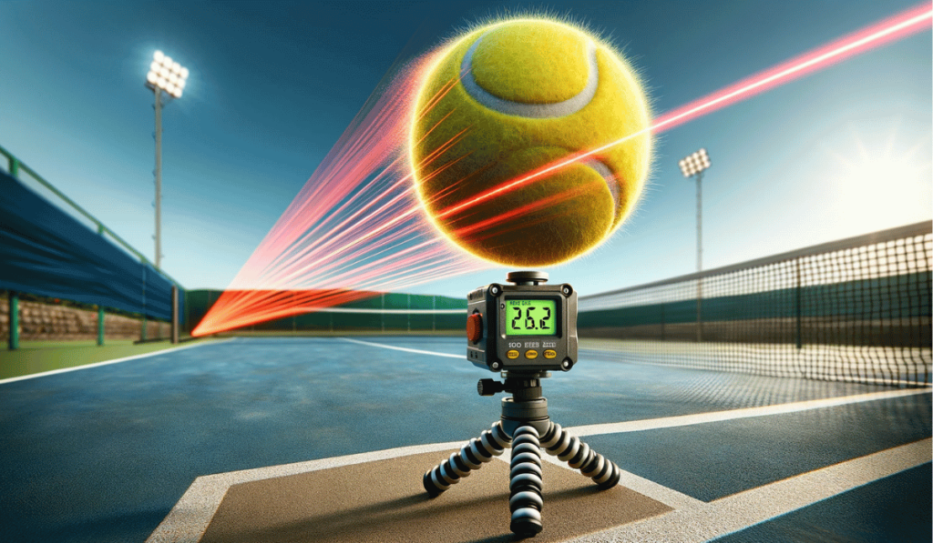 Measuring tennis ball speed
